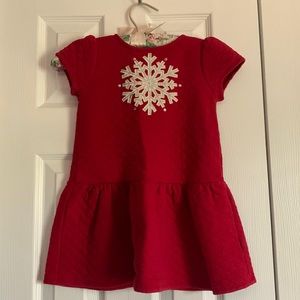 Gymboree holiday dress, size 5t, red